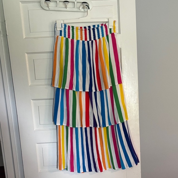 New York & Company Multicolor Striped Maxi Skirt - Picture 1 of 3